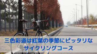 三色彩道(さんしきさいどう)は紅葉の季節にピッタリなサイクリングコース