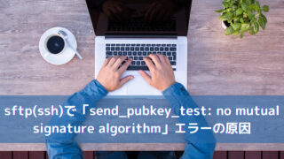 sftp(ssh)で「send_pubkey_test: no mutual signature algorithm」エラーの原因