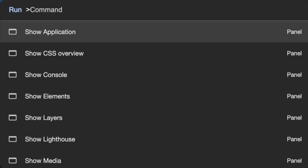 Chrome のコマンドダイアログの起動 - 【Mac版】Chromeでページ全体のフルスクショを撮る裏技【拡張機能なし】