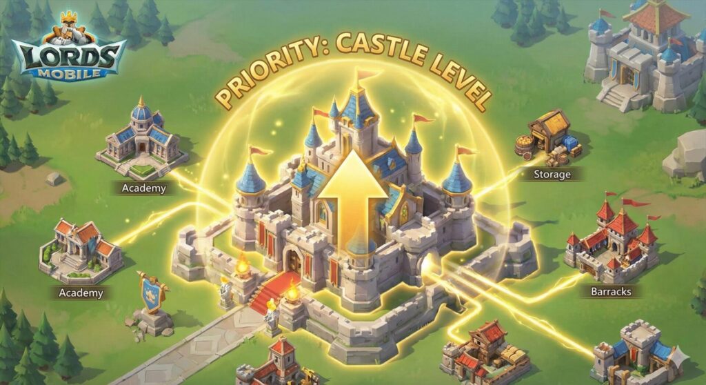 【ロードモバイル】城レベル25への最短ルート！建築・研究の優先順位ガイド