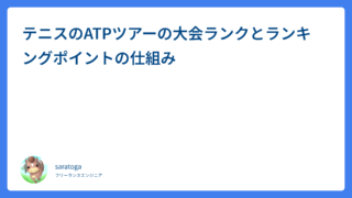 テニスのATPツアーの大会ランクとランキングポイントの仕組み